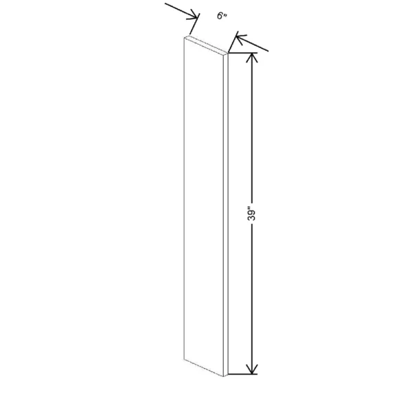 Fabuwood Ovela Tuscany Antracita 6″ W X 39″ H Wall Filler