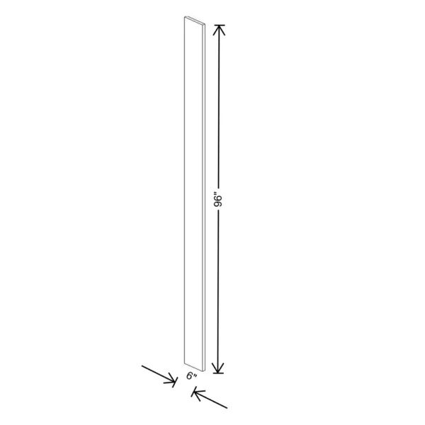 Fabuwood Ovela Tuscany Antracita 6″ W X 96″ H Tall Filler
